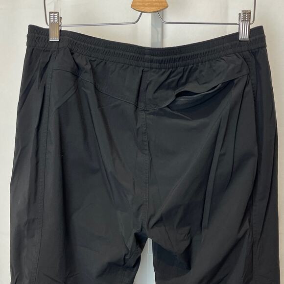 REI Mens Size M Training Pants 809365 Pull On Ankle Zip Stretch Nylon Black - Picture 8 of 12